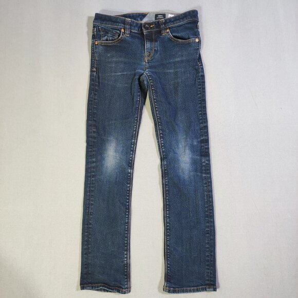 Volcom Vorta jeans slim straight big boy size 27 Atlantic blue - Picture 1 of 14
